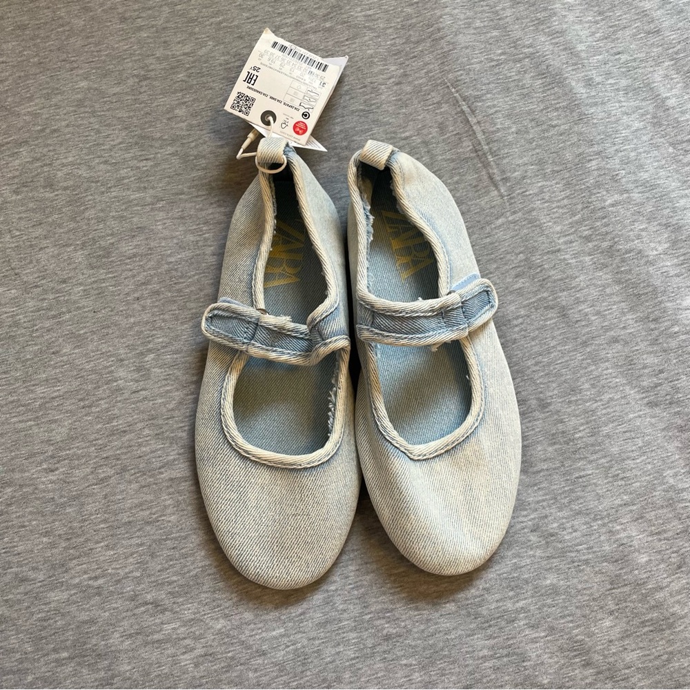 Kids Denim Mary Jane Shoes